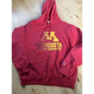 Minnesota‎ Golden Gophers NCAA Champion Maroon Hoodie Sweatshirt Size Medium